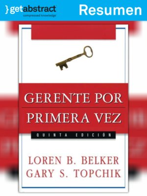cover image of Gerente por primera vez (resumen)